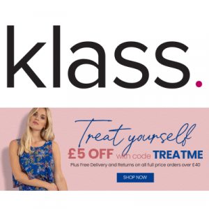 Spend & Save Code Live this Weekend Only at Klass