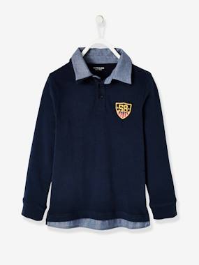 2-in-1 Polo Shirt for Boys brown