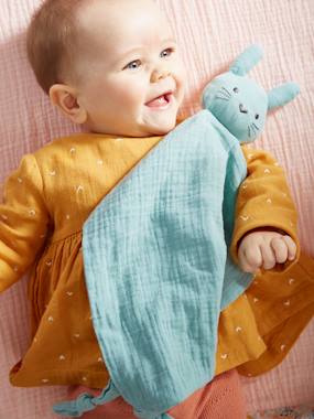 Baby Comforter Toy + Round Rattle dark pink