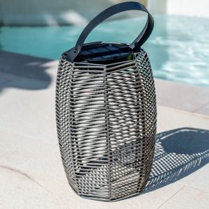 Better Garden Luciole Grey Wicker Garden Lamp