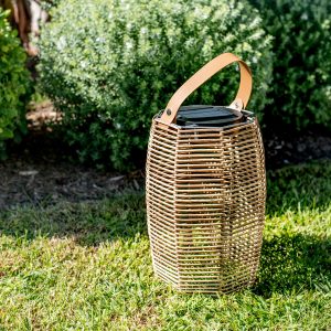 Better Garden Luciole Natural Wicker Garden Lamp