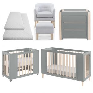 Cocoon Evoke Nursery Room Set, Dove Grey