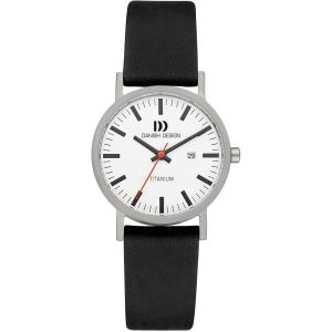 Danish Design Rhine White Black Date Small Ladies Watch