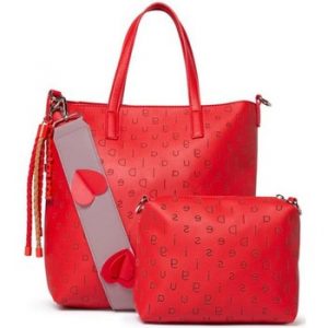 Desigual Women's Bag In Red women's Shopper bag in multicolour. Sizes available:One size