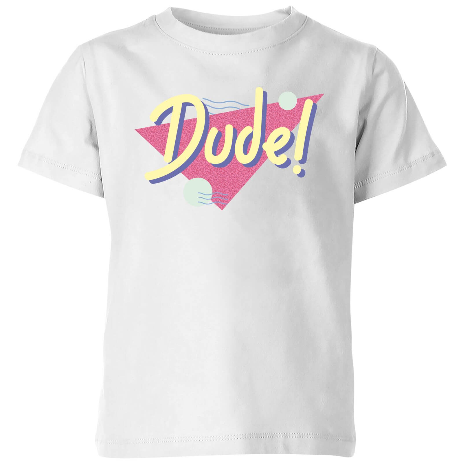 Dude! Kids' T-Shirt - White - 3-4 Years - White