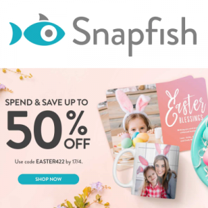 Spend & Save – Up to 50% off at Snapfish