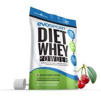 EvoSport Diet Whey Protein with CLA, Acai Berry & Green Tea 1kg - Black Cherry