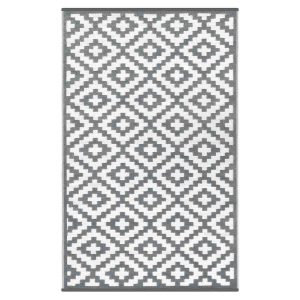 Green Decore 90 x 150cm Reversible Outdoor Rug - Grey/White