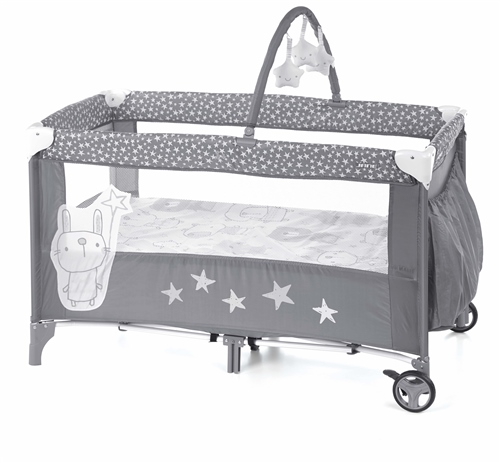 Jane Duo Level Travel Cot with Toybar - Star