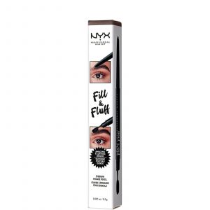NYX Professional Makeup Fill and Fluff Eyebrow Pomade Pencil 0.2g (Various Shades) - Chocolate