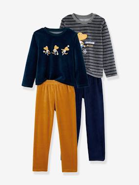 Pack of 2 Dino Pyjamas, Oeko-Tex® grey/print