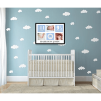 Personalised New Baby Boy Photo Gift