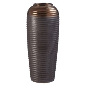 Premier Housewares Zamak Vase Metallic Ceramic - Large