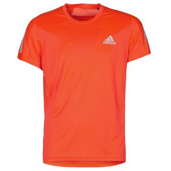 adidas OWN THE RUN TEE men's T shirt in Red. Sizes available:S,M,L,XL,XS