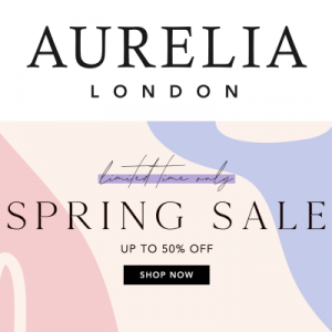 Shop the Spring Sale from Aurelia – Up to 50% off!