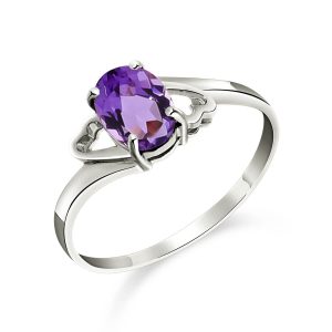 Amethyst Classic Desire Ring 0.75 ct in Sterling Silver