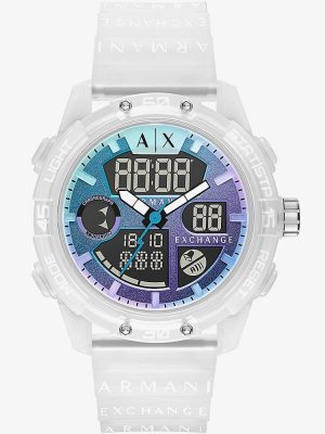 Armani Exchange D-Bolt Dual Display Strap Watch AX2963