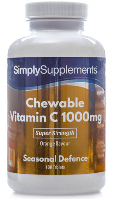 Chewable Vit C 1000mg Orange Flavour (360 Tablets)