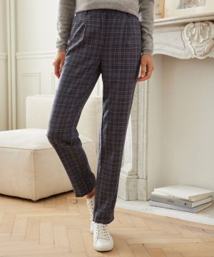 Damart Check Flannel Trousers