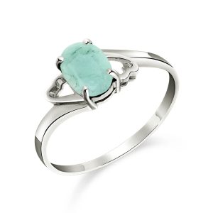 Emerald Classic Desire Ring 0.75 ct in Sterling Silver