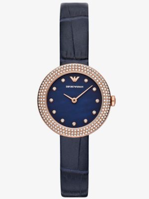 Emporio Armani Ladies Rosa Blue Strap Watch AR11434