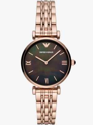 Emporio Armani T-Bar Rose Gold Plated Bracelet Watch AR11145