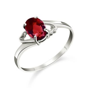 Garnet Classic Desire Ring 0.9 ct in Sterling Silver