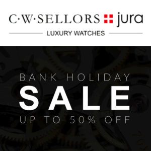 15% off Code plus Bank Holiday Sale at Jura Watches