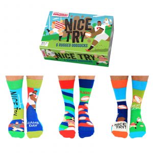 United Oddsocks Men's Nice Try Socks Gift Set