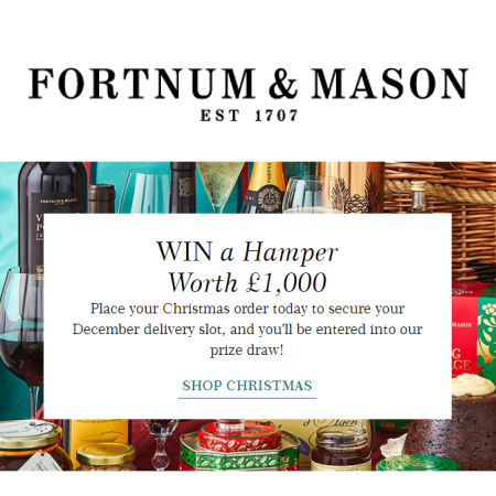 Christmas Food & Drink Hampers Fortnum and Mason