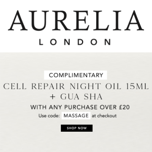 30% off Body Care + Code Inside at Aurelia London