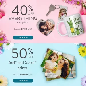 40% off Everything – Excl. Prints at Snapfish.co.uk