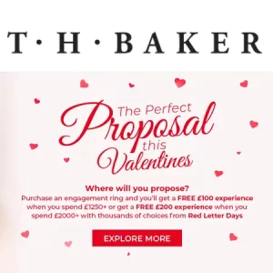 TH Baker x Red Letter Days: The Perfect Proposal This Valentines