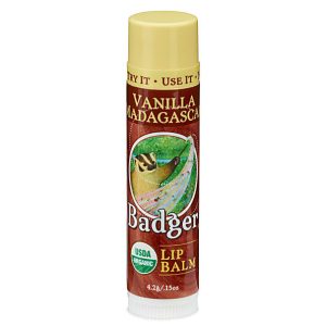 Badger Certified Organic Lip Balm Sticks (Vanilla Madagascar)
