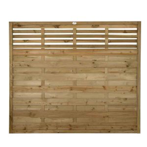Forest Garden 4'11'' x 5'11'' (150 x 180cm) Pressure Treated Decorative Kyoto Fence Panel