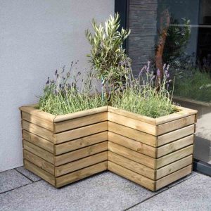 Forest Garden Linear 80cm Corner Planter