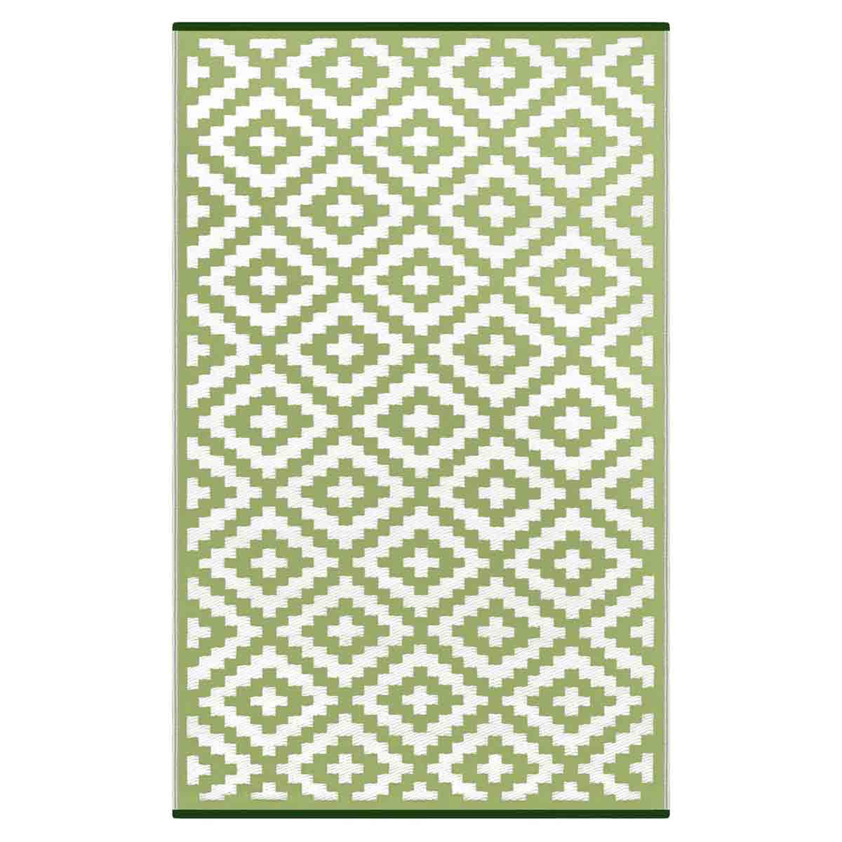 Green Decore 150 x 240cm Reversible Outdoor Rug - Leaf Green