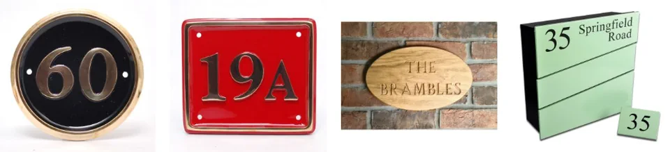 high quality house numbers and house signs