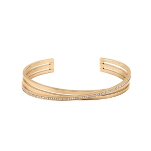 BOSS Women's Saya Carnation Bangle in Gold Plated Stainless Steel