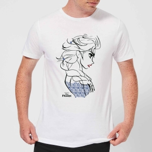 Disney Frozen Elsa Sketch Strong Men's T-Shirt - White - M