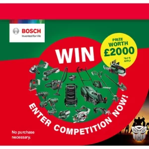 Bosch Big Green Tools Competition Worth £2000 at Tooled Up