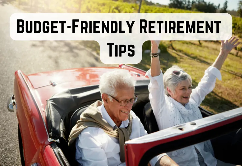 Senior couple sharing budgeting ideas in the car, looking at cost-saving retirement plans.