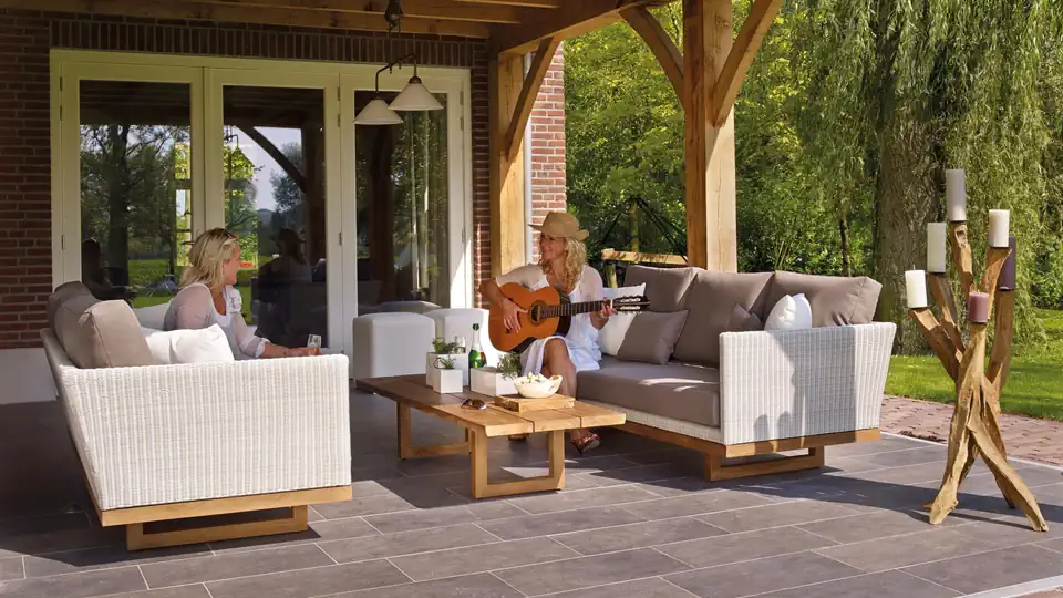 stylish, luxury rattan sun loungers and rattan garden furniture