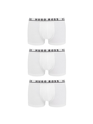 BOSS White Bodywear Boxer Shorts 3-Pack - Size M