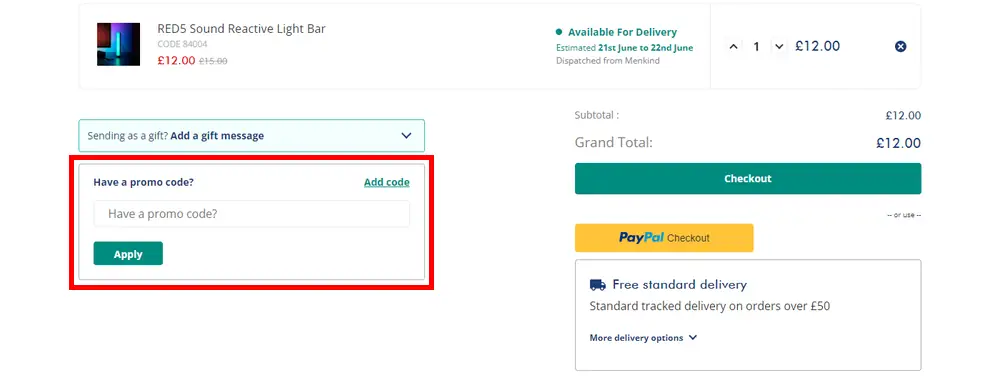 How to use Menkind Discount Codes