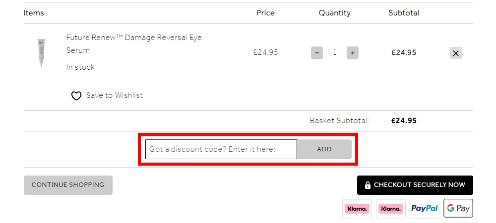 Verified instructions on how to enter a No7 Beauty voucher code at checkout on no7beauty.co.uk