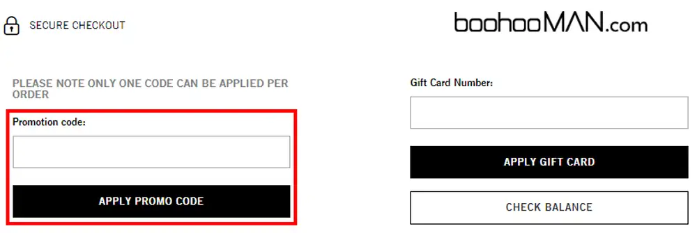 How to use boohooMAN Discount Codes