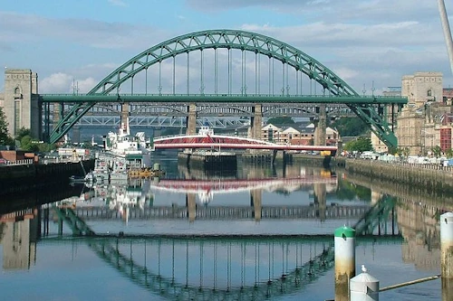 Tyne Bridge across the River Tyne between Newcastle upon Tyne and Gateshead