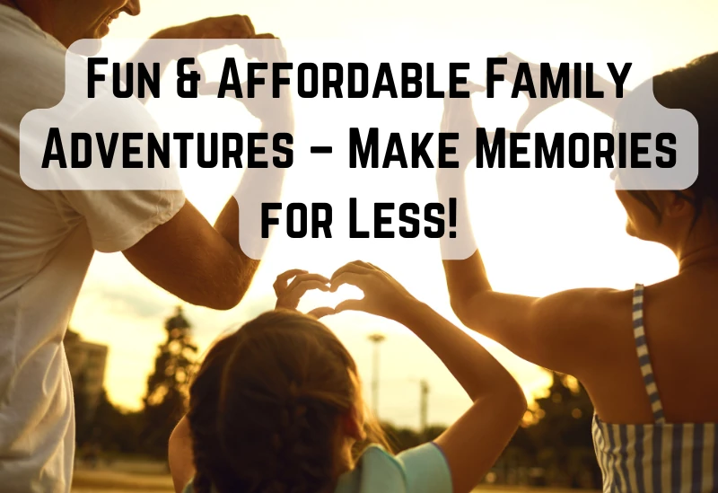 Parents and children using discount coupons for a fun activity
