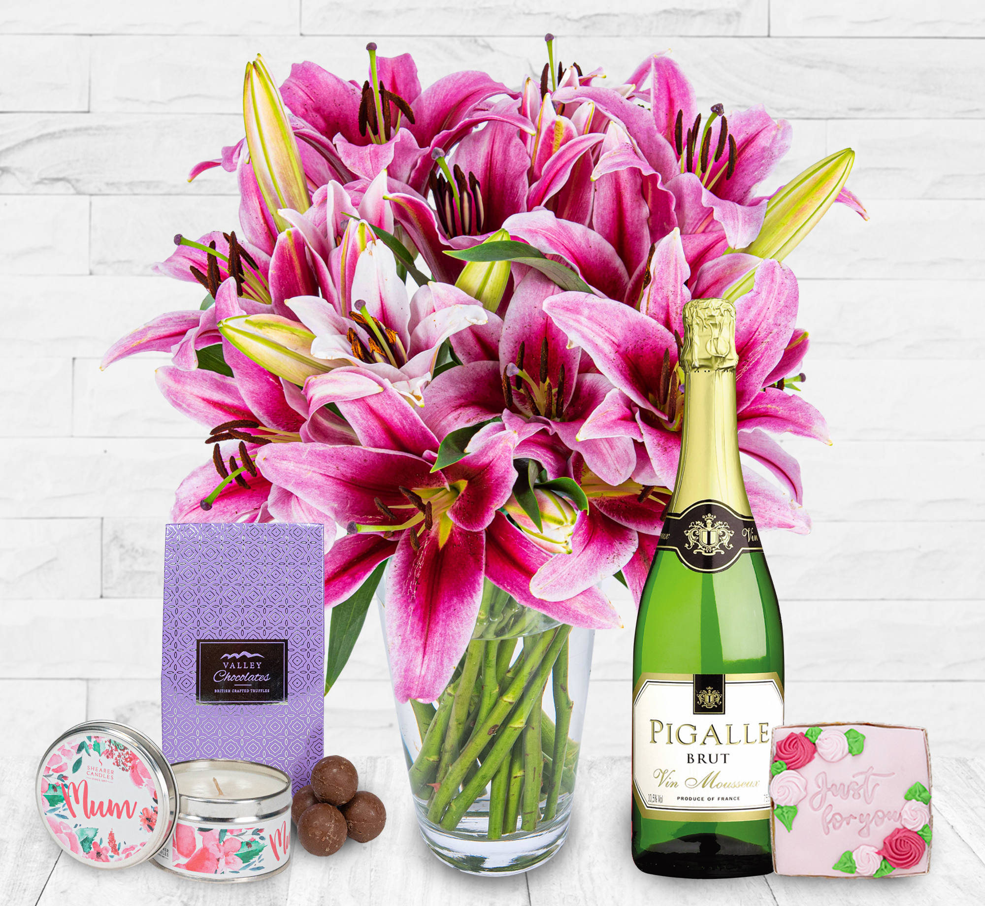 Luxury Pink Lilies Complete Gift